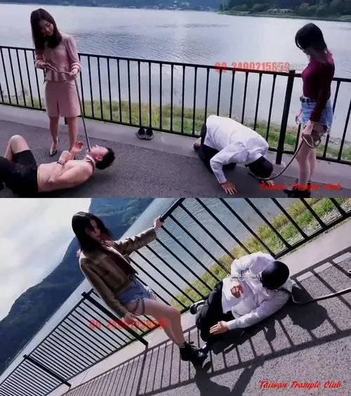 台湾踩踏俱乐部-伊娃和日本YAPOO联合户外调教