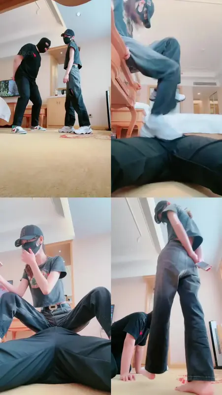 美娜格格-花式调教提档84分钟堵嘴闻袜窒息耳光提档挨揍深喉