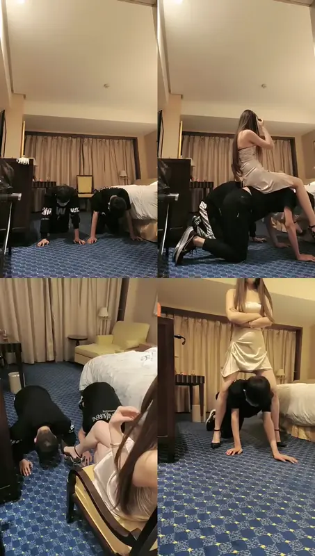 舞池大人-双奴争宠_转胯骑马抽耳光鞭打碾压踩狗爪