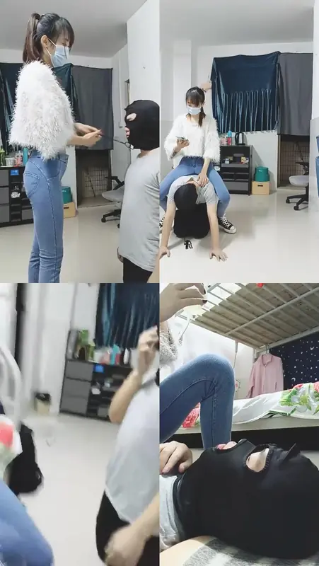 美娜格格-帆布鞋白袜65分钟御姐范帆布鞋白袜辱狗