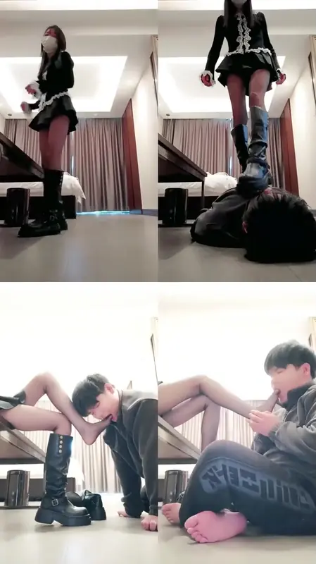 十言S-调教玩狗废物_骑马狗爬_长靴黑丝狂舔踩踏