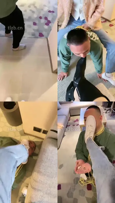 酒鸽sama-双S人体烟灰缸长靴小白鞋踩踩踏骑马闻臭白袜