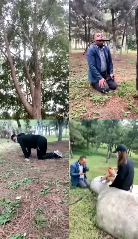 乔安S-公园遛狗偶遇素人强制圣水