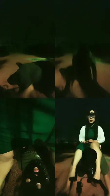 沐颜-马路边骑着奴锻炼身体