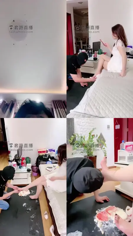 涵涵S-踩踏蛋糕喂食