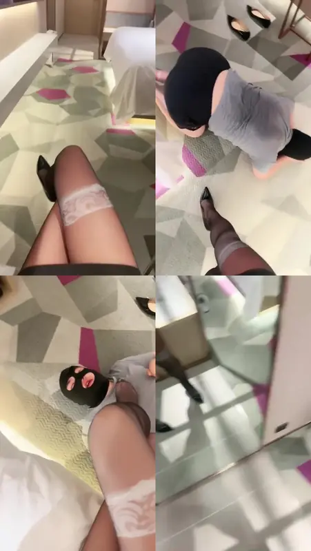 愿老师-脚踩面包喂食骑狗背