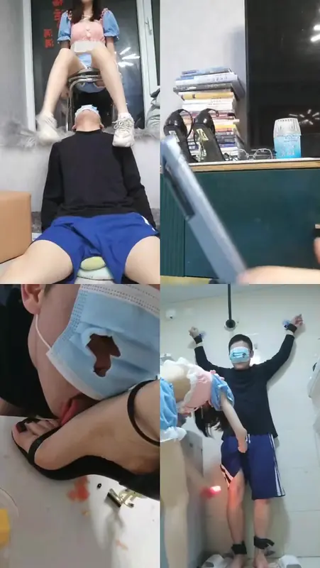 丫丫啊-高跟踩舌头52分钟高帮鞋+高跟鞋全体重踩踏