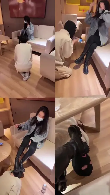 槿一S-朝圣跪拜靴舔磕头