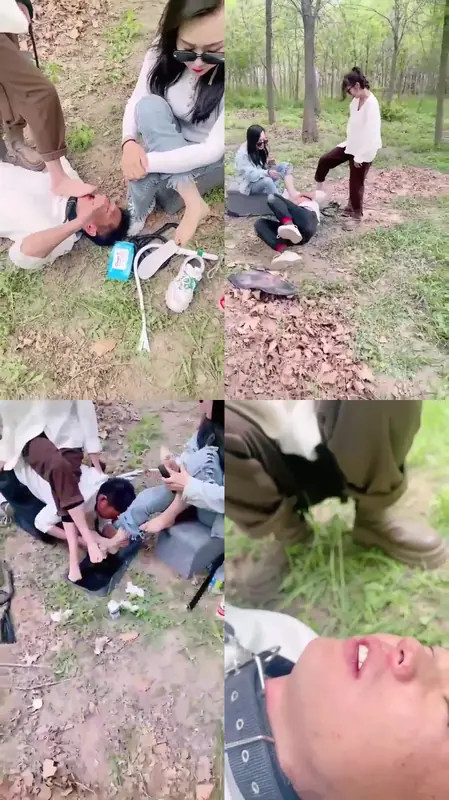 尤黎S-双女王户外71分钟_户外双S_骑马遛狗酸奶足喂食捆绑强制