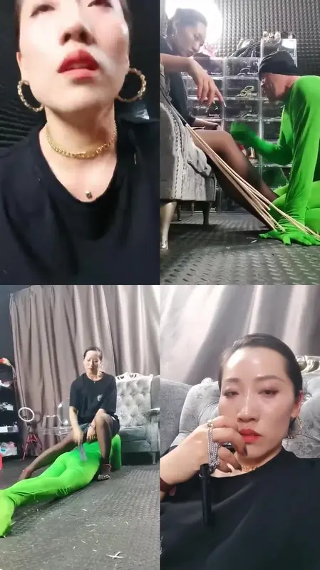 冷御女王-虐乳+舔吃口水专场