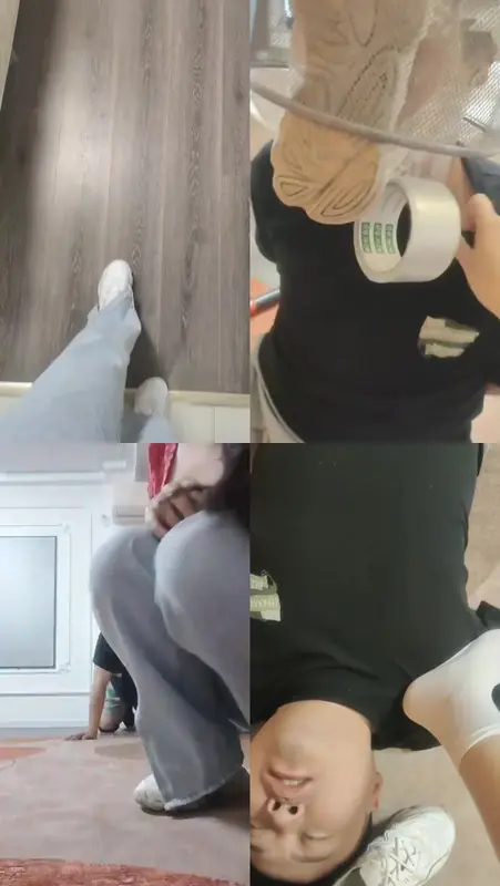 柠萌小主-tj男上司是我的40分钟运动鞋蹂躏踩反绑强制闻鞋袜子塞嘴垃圾桶套头