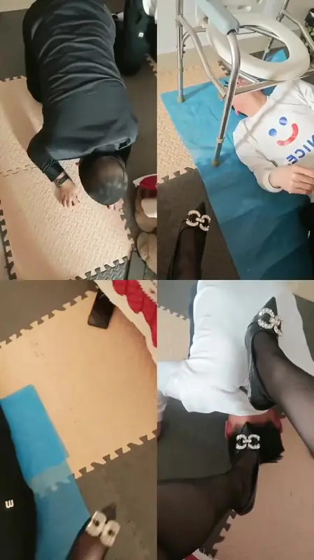 魅影女神-俩超级贱货给主拜年