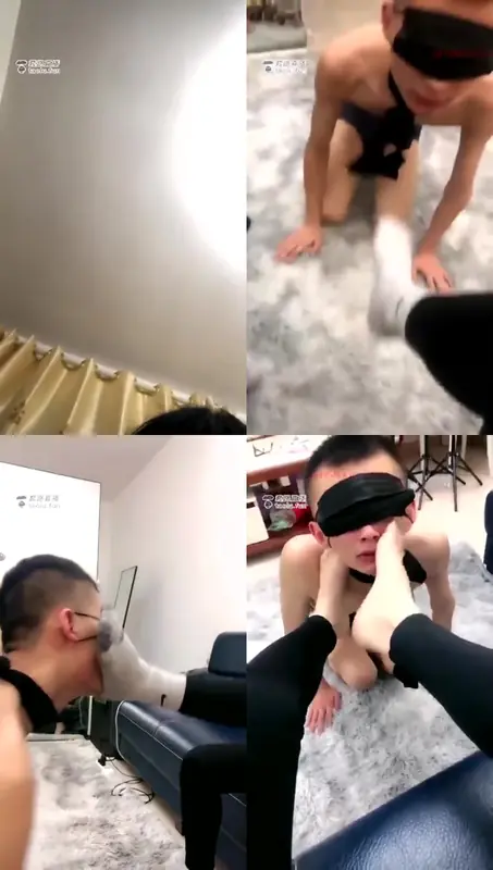 甜心S-调教新狗恋足专场，含脏棉袜，踩踏喂食