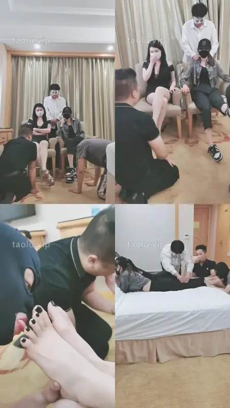 美娜格格-伺候两位女神32分钟【甜心教主】双S三奴高跟运动鞋舔鞋舔脚舔白袜肉丝