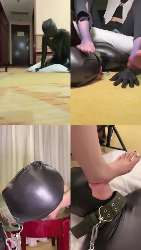 万一-舔脚70分钟高跟紫色丝袜诱惑舔脏鞋闻舔原味丝袜