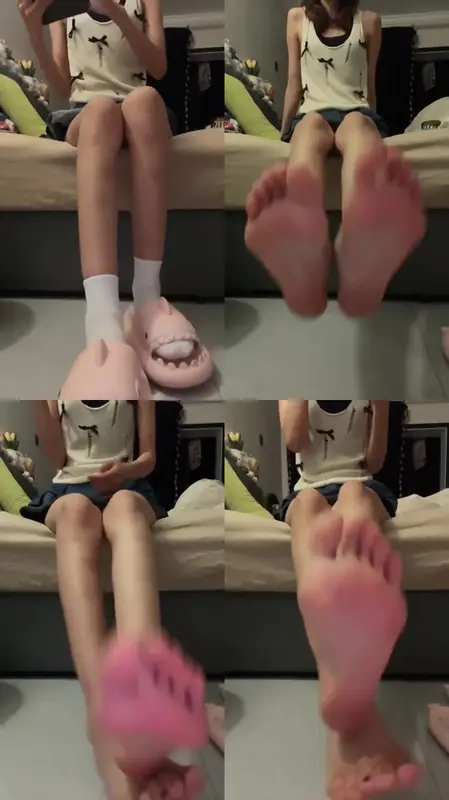 Da猫-第一视角裸足白棉袜专场