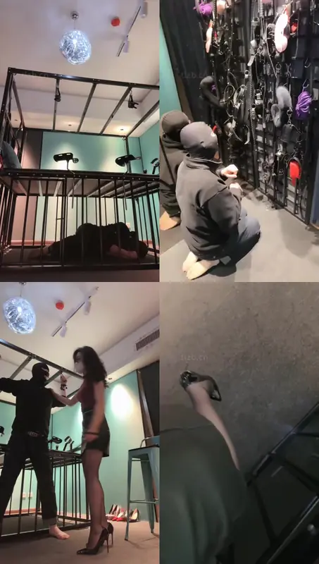 禾末-暗黑刑房长腿模特S狗笼囚禁虐