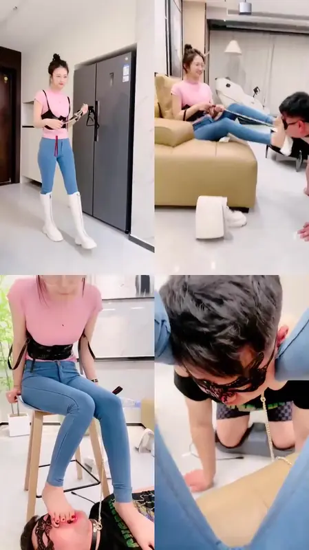 了了的UUU-耳光口水专场40分钟重度抽耳光骑脖羞辱长靴踩踏反绑鞭打