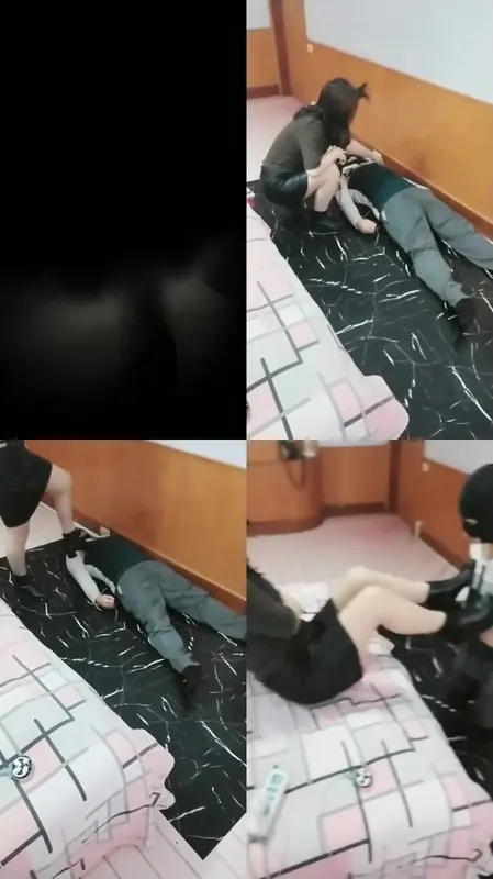 小叶女S-跪舔脏鞋短靴踩踏