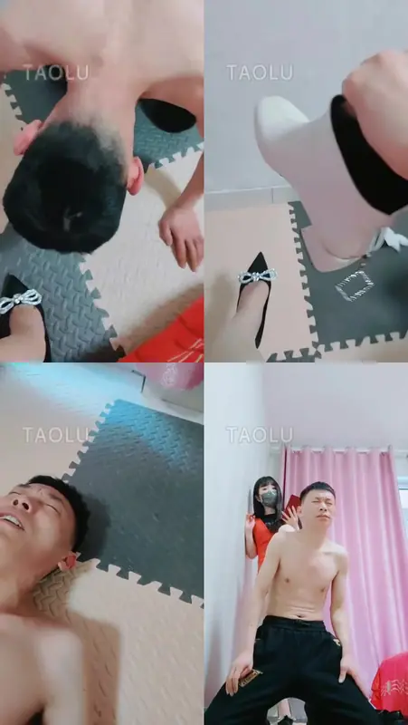 魅影女神-全体踩踏各种虐乳各种踢档圣水羞辱