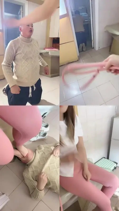 亿姐S-挑战套路第一贱31分钟耳光鞭打跪舔超脏鞋白袜闻鞋脚插嘴跳踩