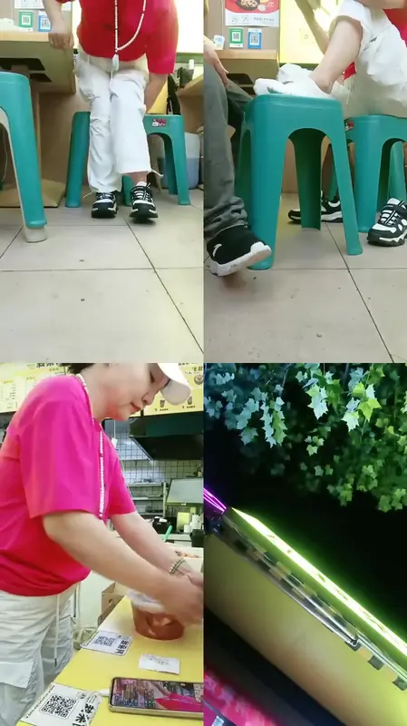 乐爷S-店里运动鞋白棉袜虐员工