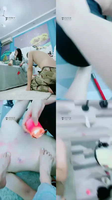 猫熙S悠悠S-圣水泡食，脚底喂食，舔脚，滴蜡，掐