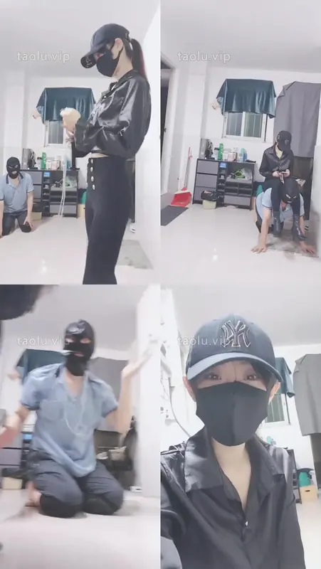 美娜格格-性感女神暴打老狗骑马踩踏鞭打转胯踩狗爪踢踹