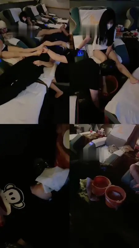 猫熙S悠悠S-【悠悠大魔王】沐足店当着技师的面玩双奴