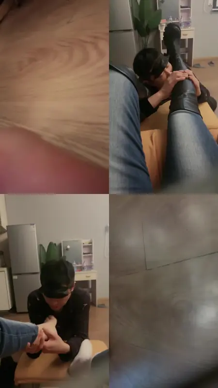 文文文文-纯素人大皮靴40分钟沉浸式舔素人的长靴白袜