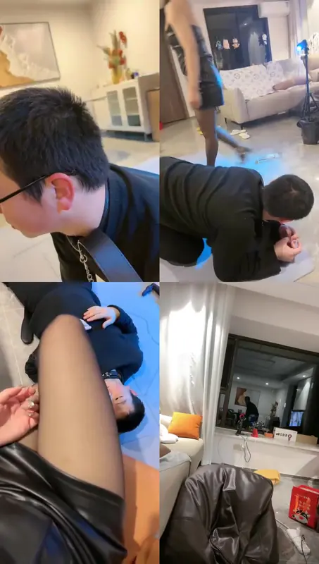 汐言S-铆钉高跟黑丝-御姐暴打抖M弟弟