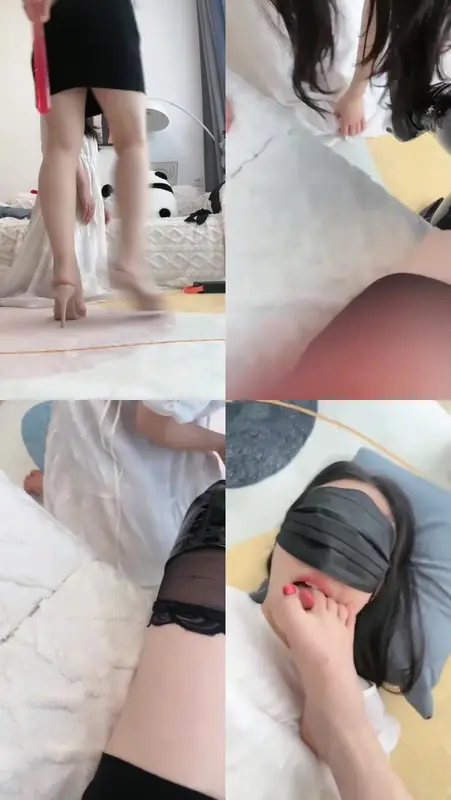 柒柒学姐-近距离黑丝裸足狂舔sp打手心