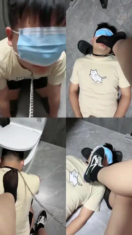 美羊羊-清理脏鞋黑袜强制闻鞋窝舔马桶