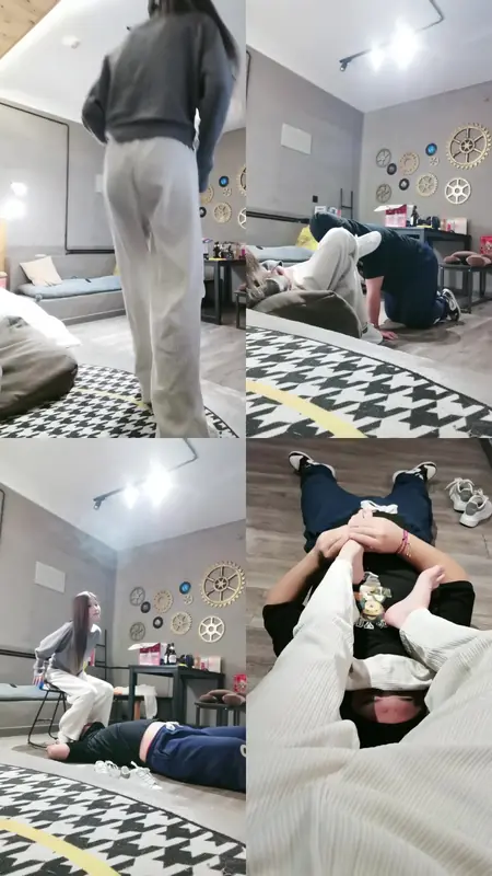 沐沐妖-小白鞋麦昆调教_麦昆鞋暴力踢踹虐打