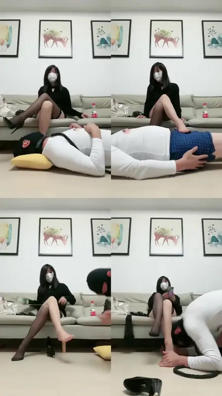 今浠S-电击鞭子抽高跟踩踏嘴叼高跟