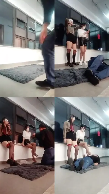 疼痛M-双S_高跟长靴+麦昆全体重踩踏【晨颜S】【嘉昕S】