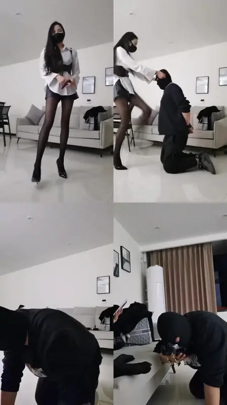 皮皮S-耳光踢裆鞭打38分钟_黑丝高跟_耳光提档鞭打专场