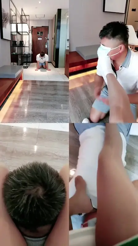 芒果S-骑马转胯跪舔白鞋棉袜踩踏臭脚窒息虐乳