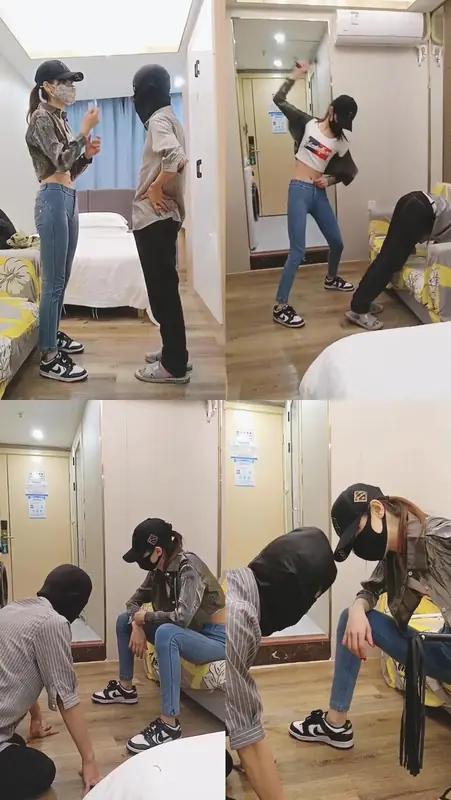 美娜格格-出气筒43分钟精神小妹强迫狗吃圣水白袜