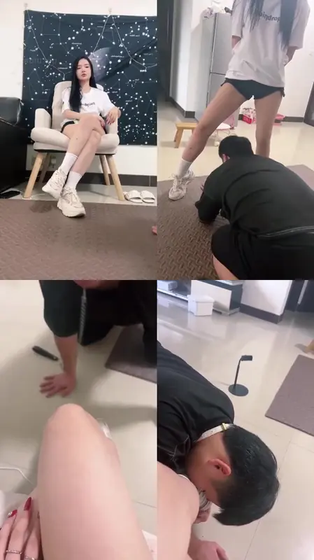 子琳女王-闻穿了一天的袜子鞋鞋底口吐喂食坐垫sp口水骑马