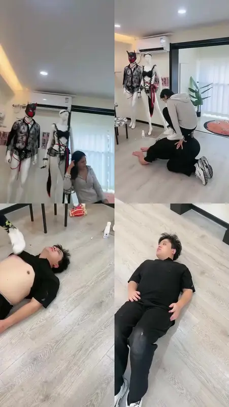 普西HOME-双S姐妹花暴揍抖M哥哥_下家奴面试第二集