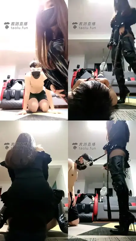 十三姨-暴打猥琐贱狗，数据线抽，高跟靴踢打，坐脸