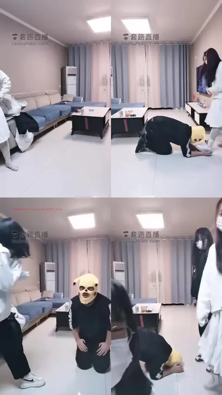 精神小妹-被三个素人小妹暴打羞辱29分钟被三个素人小妹暴打，羞辱