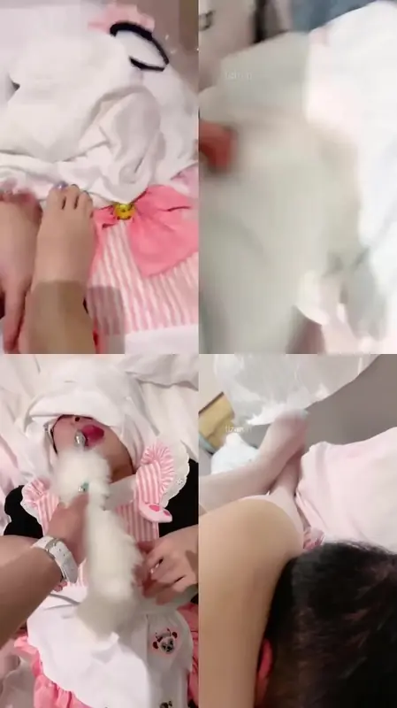 玥樾S-贱奴对着白丝脚发骚