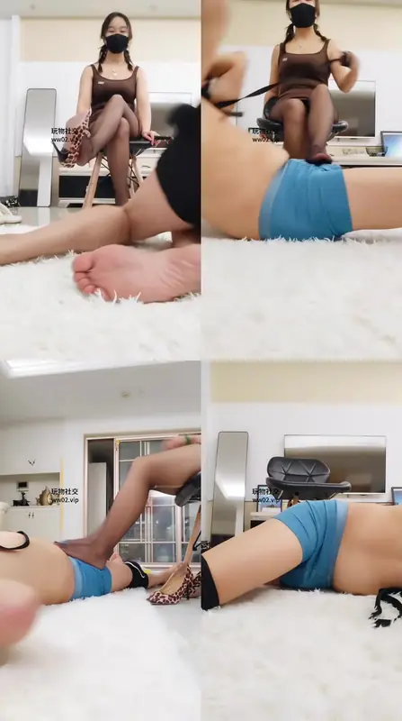 安琦S-骑马转胯黑丝高跟恋足舔掐乳