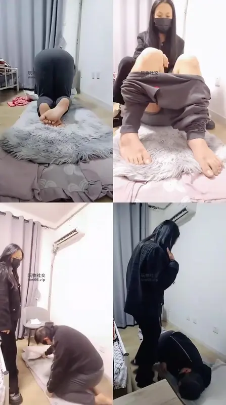 上海汤圆-坐脸闻胯踩裆足榨白袜踩脸