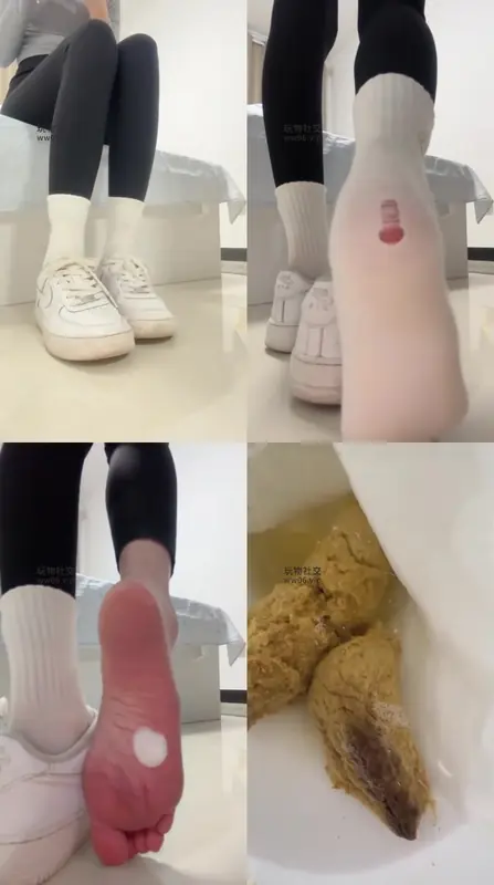 酒鸽sama-第一视角红绿灯红金黄金灯瑜伽裤白棉袜空军