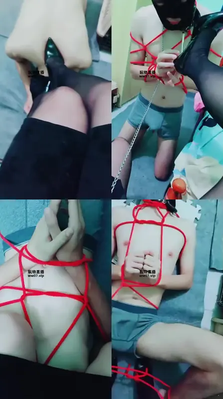 佳莉S-捆绑强迫狗喝剩水足喂食