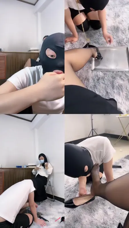 桃桃樱-鞭打sp品尝黑丝高跟踩踏喂食