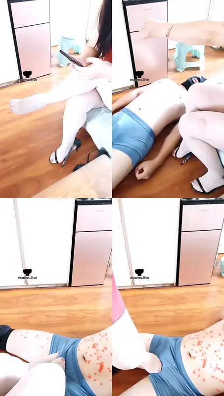 美姿大大-肉丝脚蹂躏踩滴蜡【上】